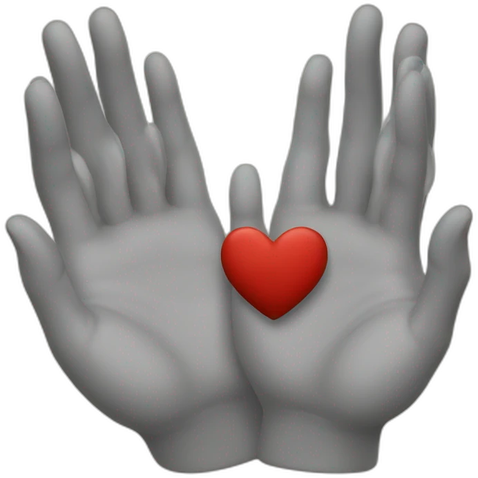 Cœur avec les mains emoji