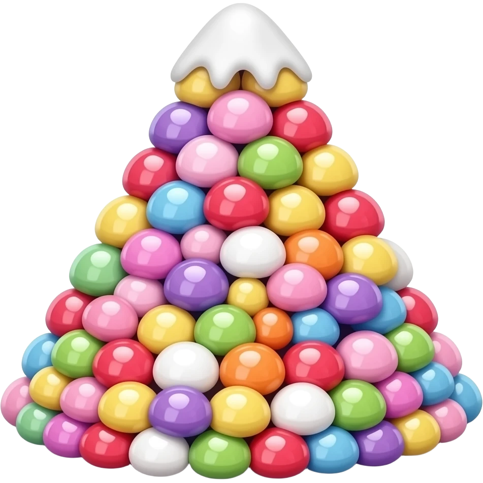 montagne de jelly beans pastel emoji