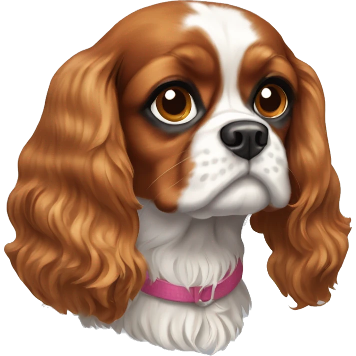 Blenheim cavalier King Charles spaniel emoji