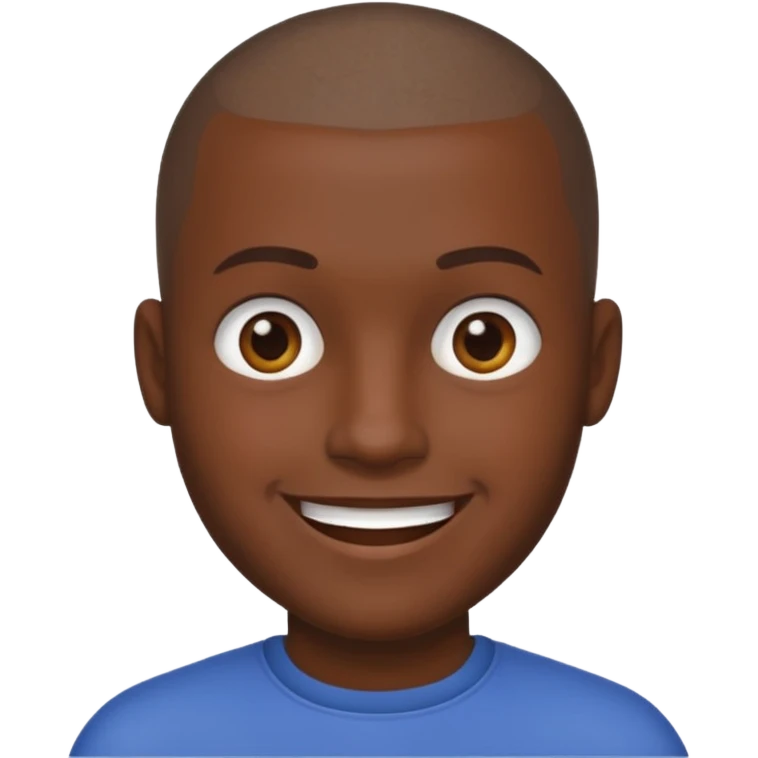 buzz cut man dark skin emoji