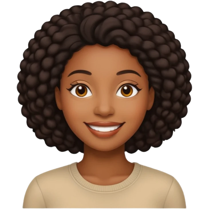 black women smile emoji
