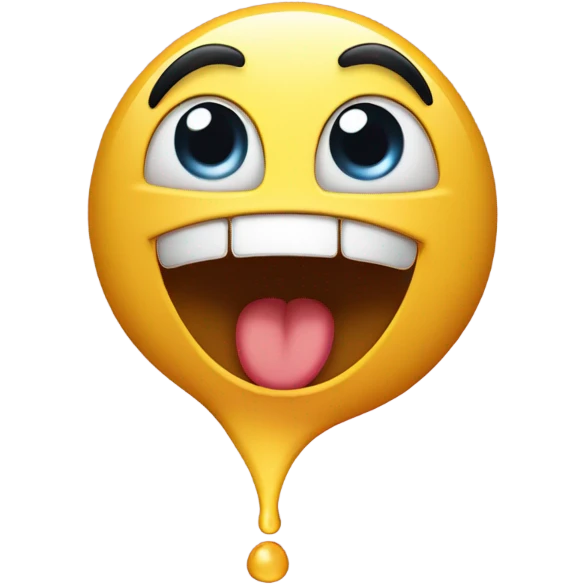 Surprised emoji with a happy cry emoji