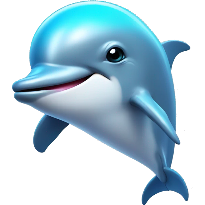 dolphin with laser on head emoji