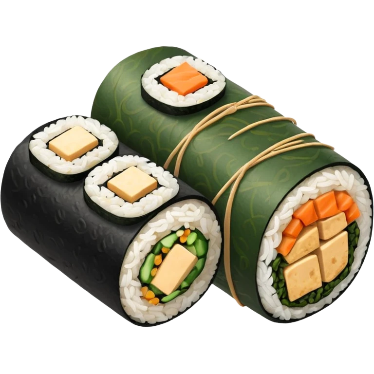 tofu kimbap roll front emoji