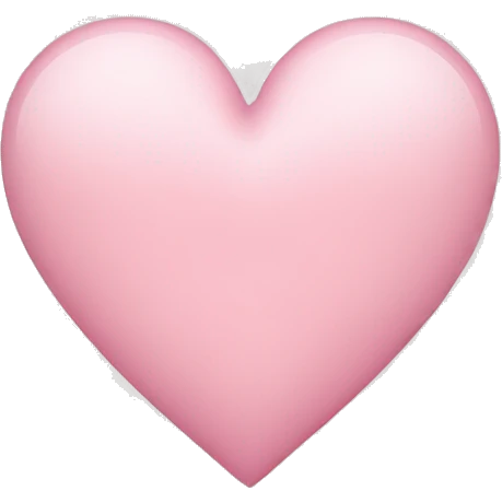 light pink heart emoji