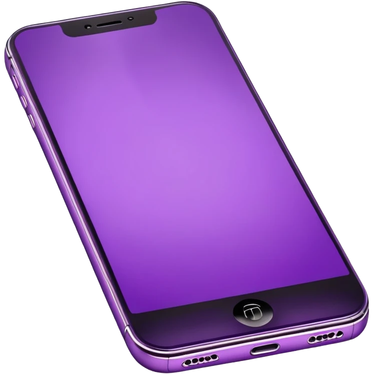 a purple iPhone  emoji