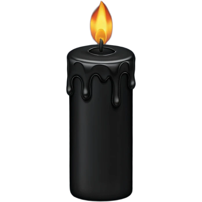 Black candle emoji