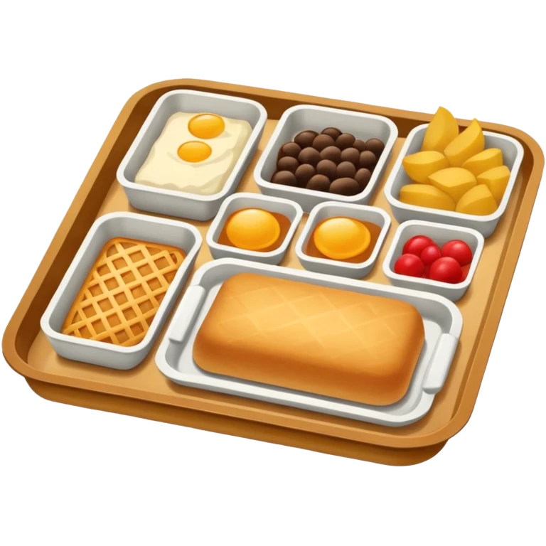 rectangle tray meal emoji