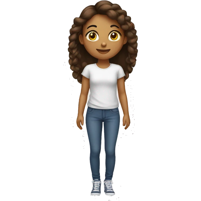 menina com unha orte emoji