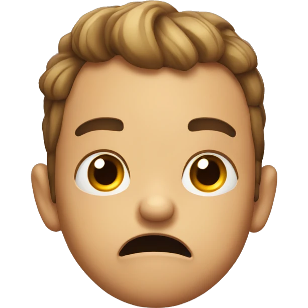 Scared but in a funny way emoji