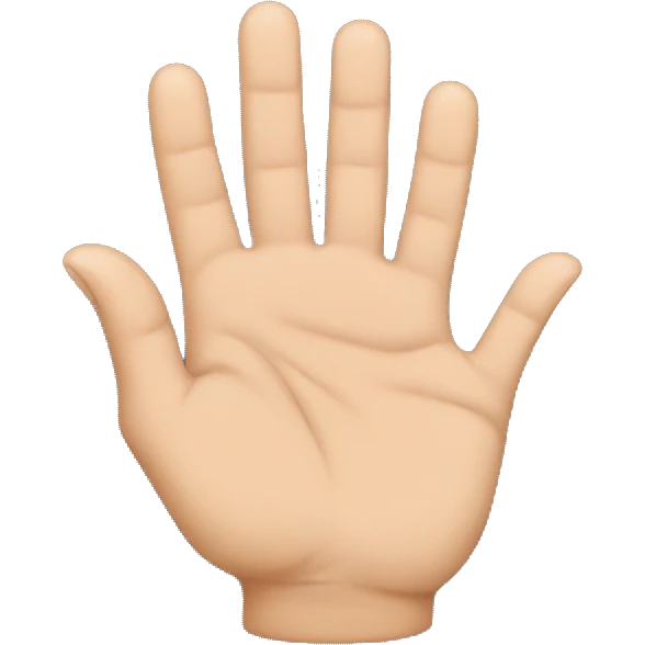 M shaped hands emoji