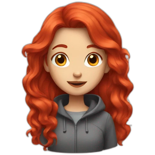 Red hair girl emoji