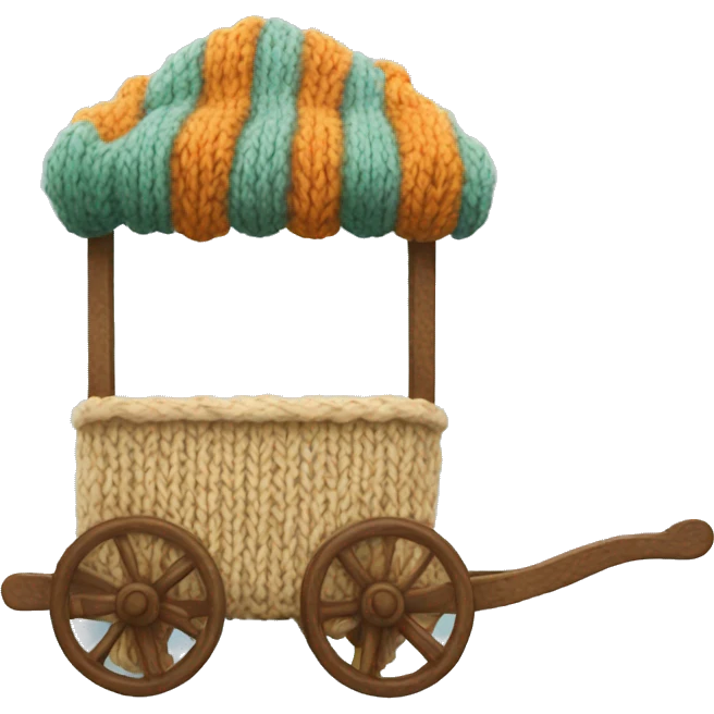 knitted cart emoji