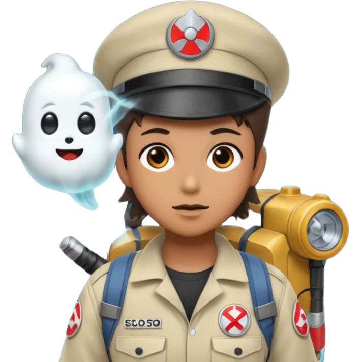 Create me a Ghost Buster in Solo leveling anime style emoji