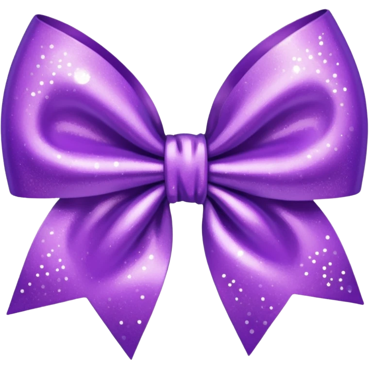 glitter purple and cian hair bow emoji