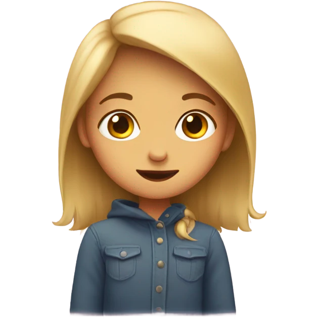 Shy girl emoji
