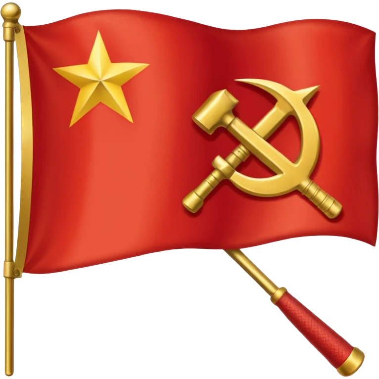 A flag emoji of the Soviet Union.  emoji
