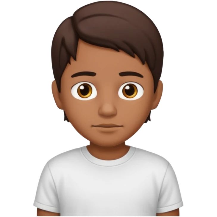 Mexican boy with middle part emoji