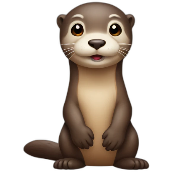 Cute otter emoji