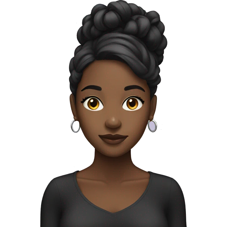 gorgeous black girl  emoji