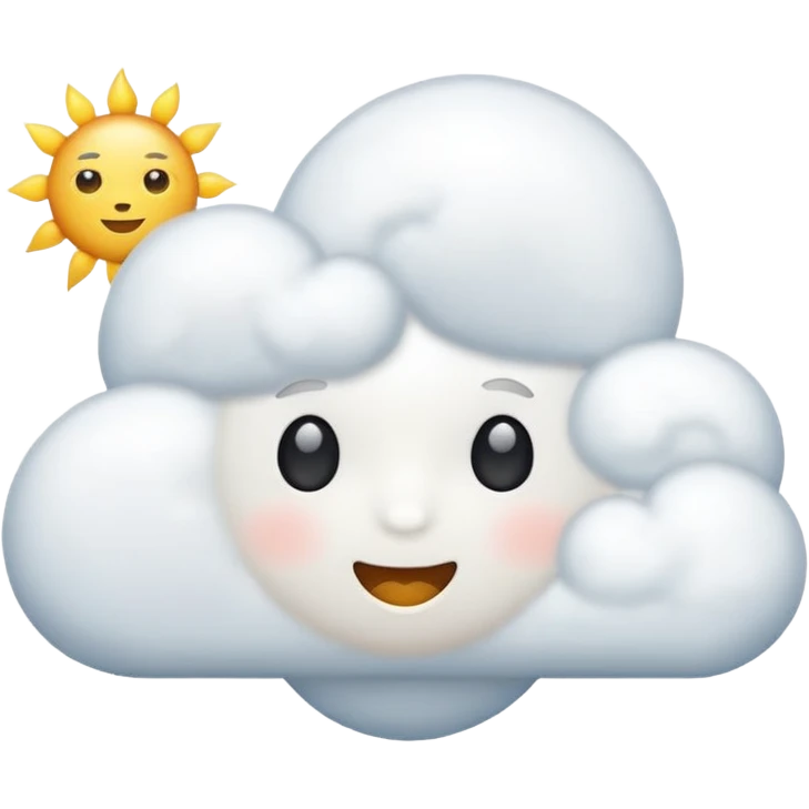 nuage ensoleillé emoji
