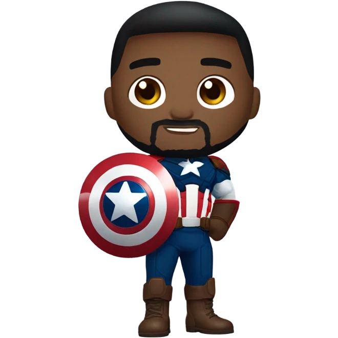 Anthony Mackie Captain America emoji