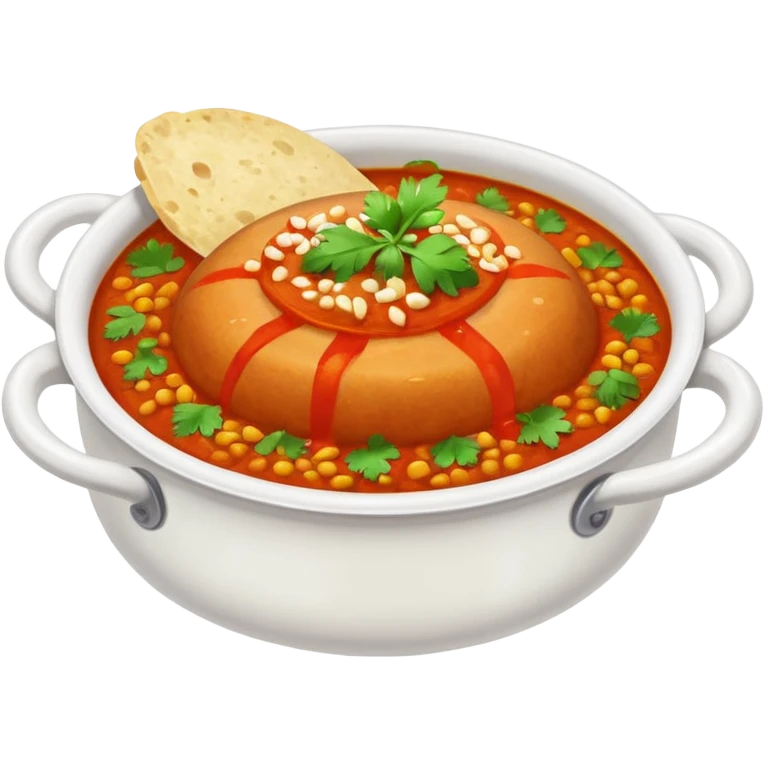 Steaming pav bhaji emoji