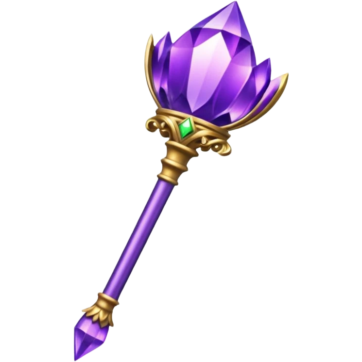 purple scepter emoji