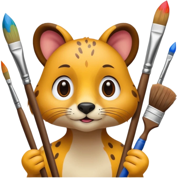 aniamls as painyer emoji