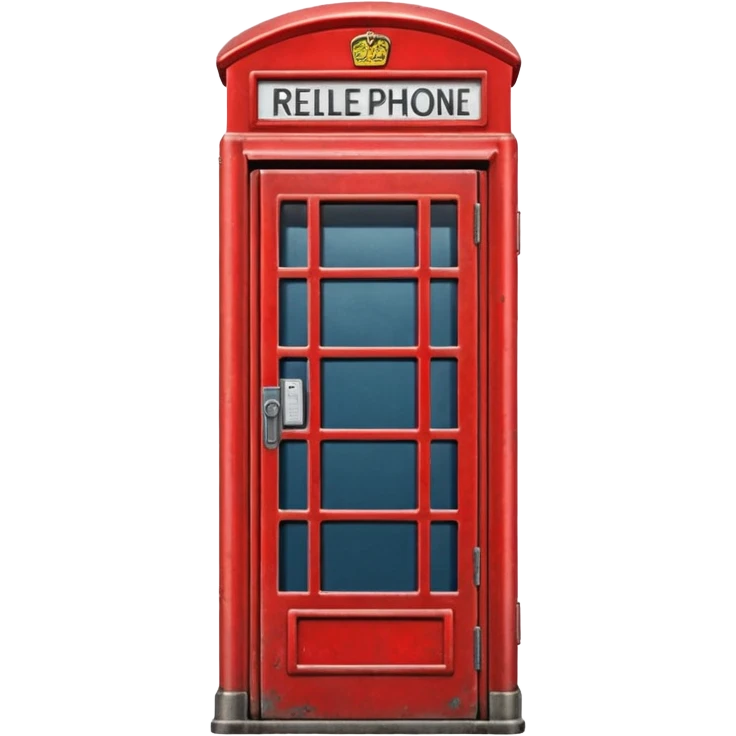 red phone booth emoji