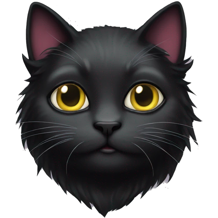goth cat  emoji