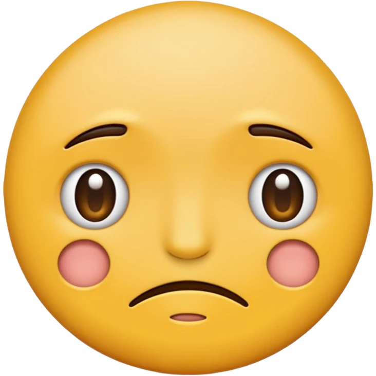 two  round faced emojis not happy stuck together emoji