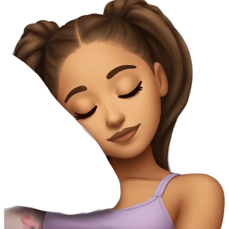 Ariana Grande sleeping emoji