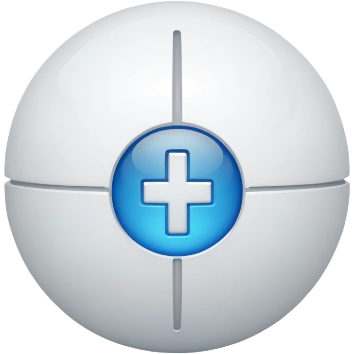 i want a white ball with a plus sign like the smash bros logo emoji