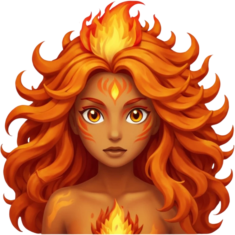 fire elemental woman emoji
