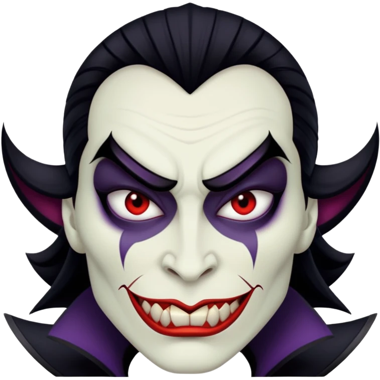 Evil Disney villain face emoji