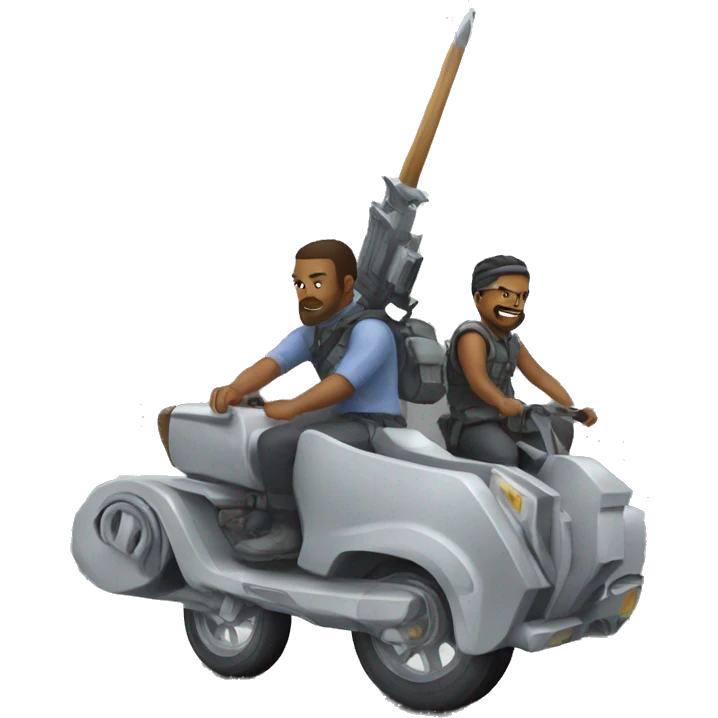 battle ready duo on wheels emoji