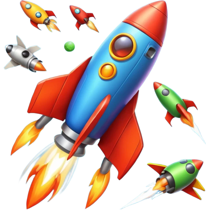 rocket-powered animals emoji