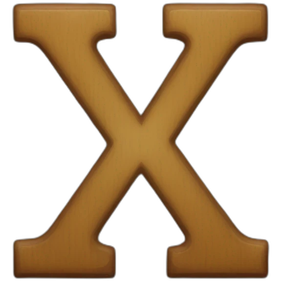 X-letter emoji
