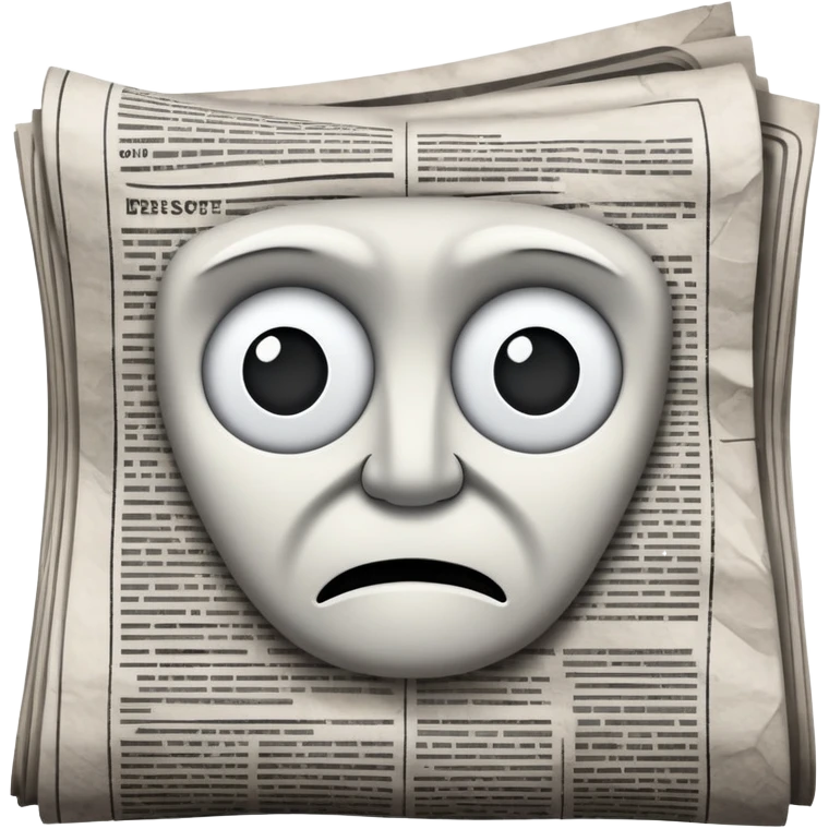 generate realistic detailed news paper emoji