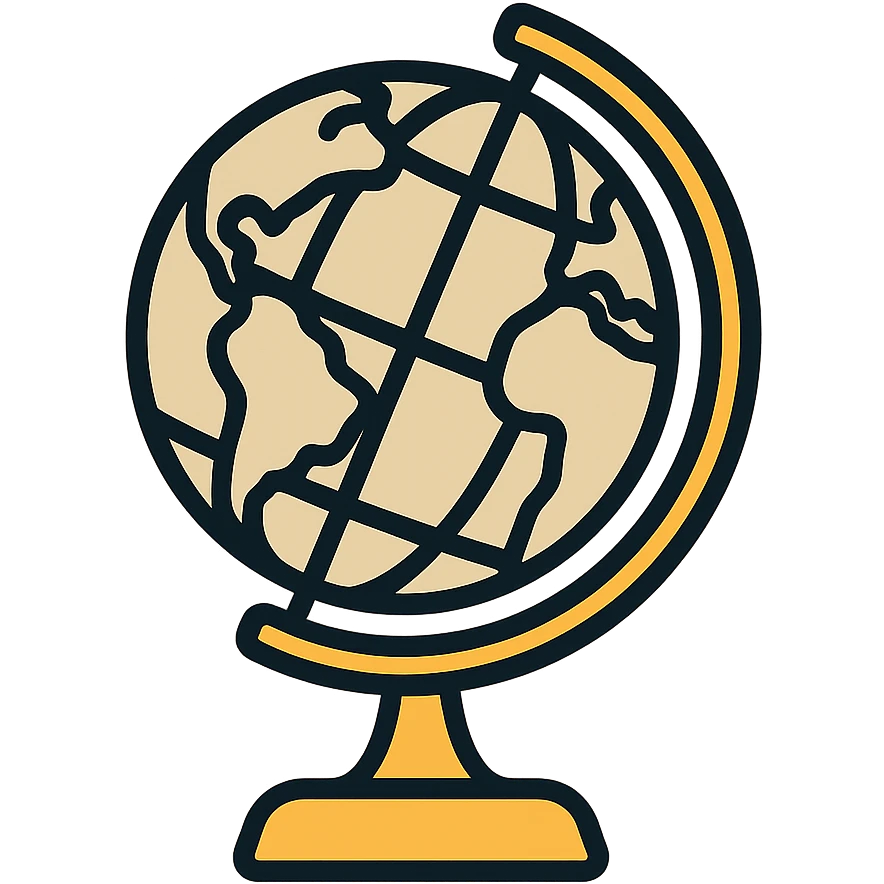 beige world globe color outline icon emoji