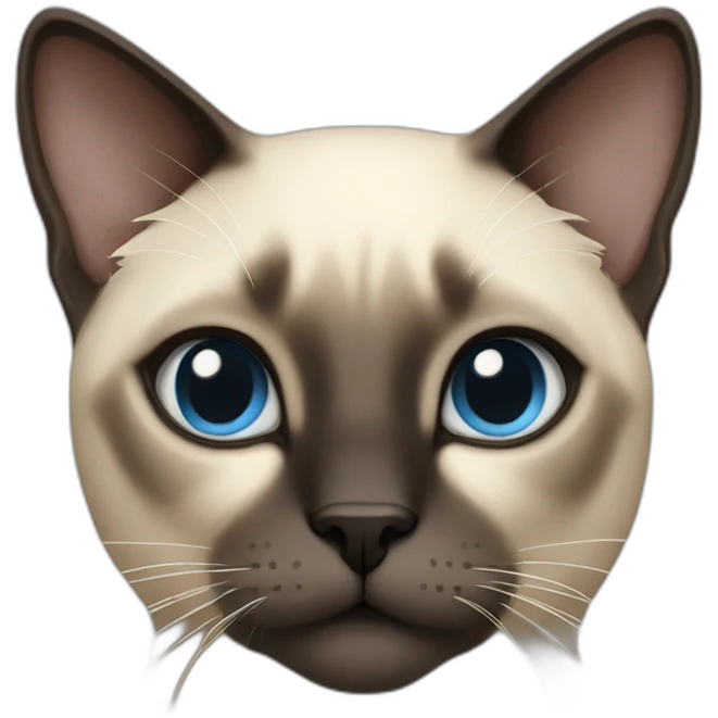Semi-god Siamese cat emoji