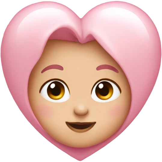 Baby pink heart emoji