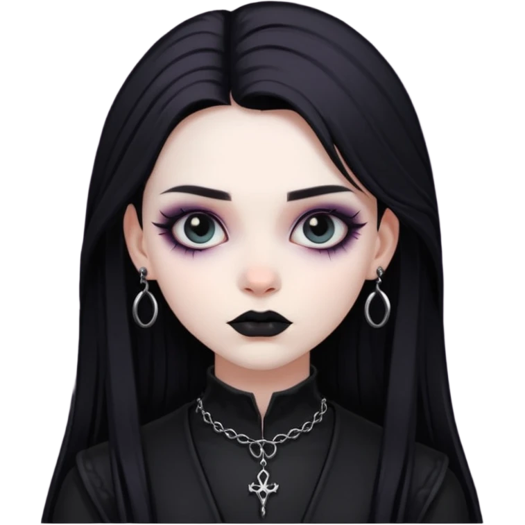 Goth girl emoji