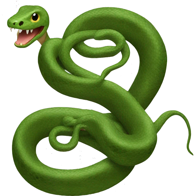 Snake with 10 heads emoji