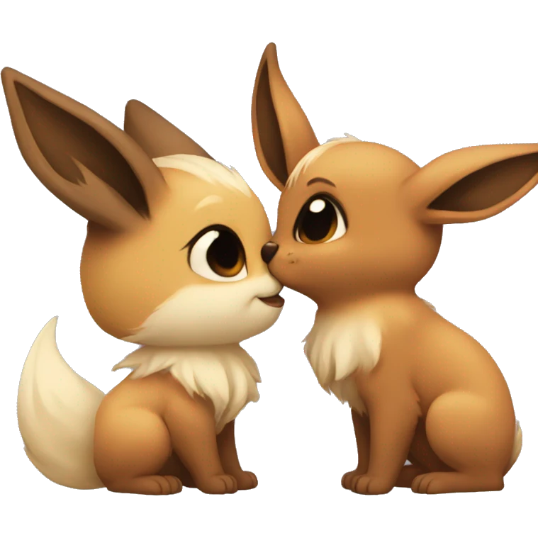 kissing eevee emoji