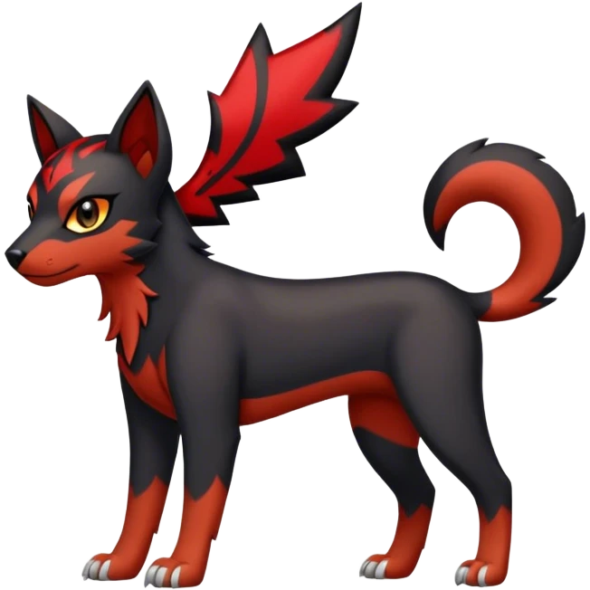 Litten-Houndour-hybrid full body emoji