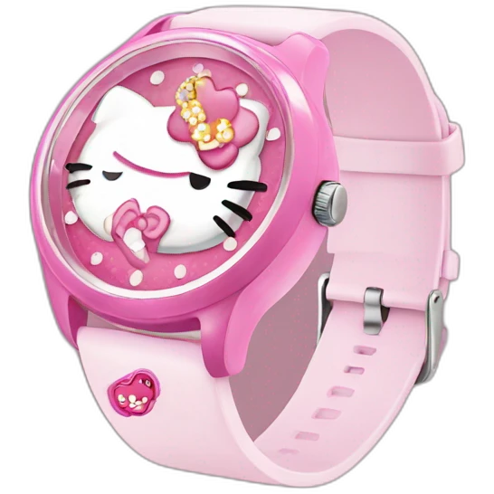 Hello kitty watch  emoji
