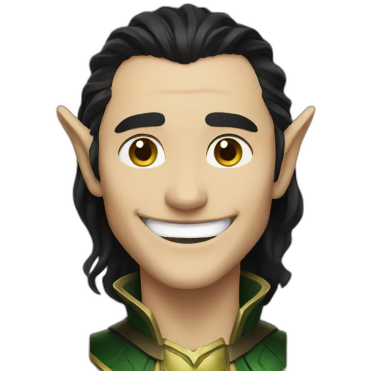 Loki smiling emoji