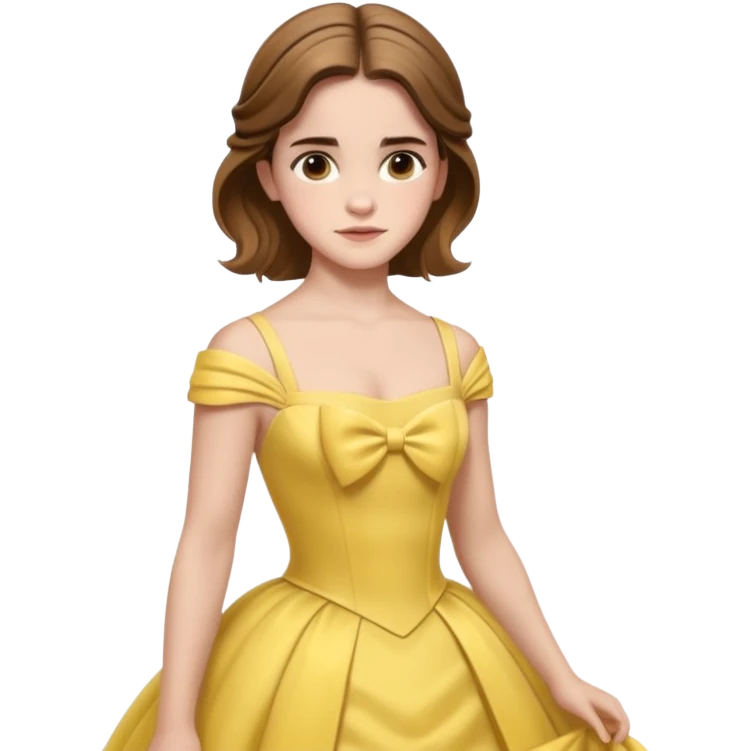 emma watson as belle Cinematic Realistic emoji
